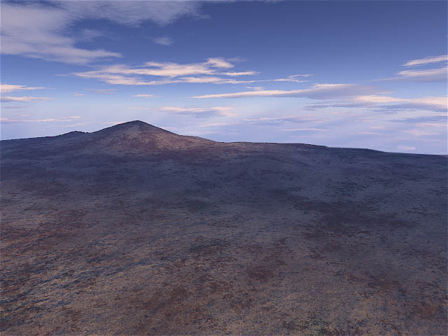 Mapia Czaszka widziana z brzegu krateru